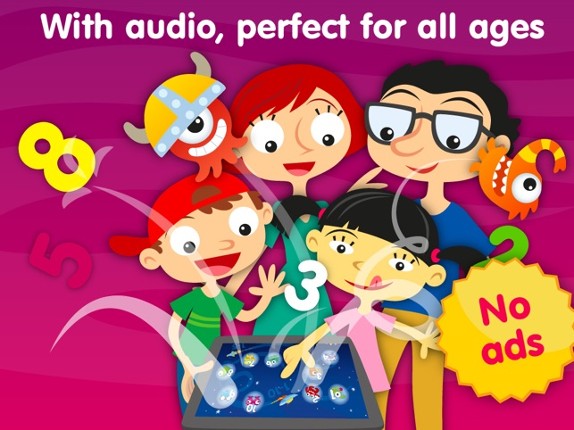 Aliens & Numbers - educational math games to simple learn counting, tracing & addition for kids and toddlers screenshot