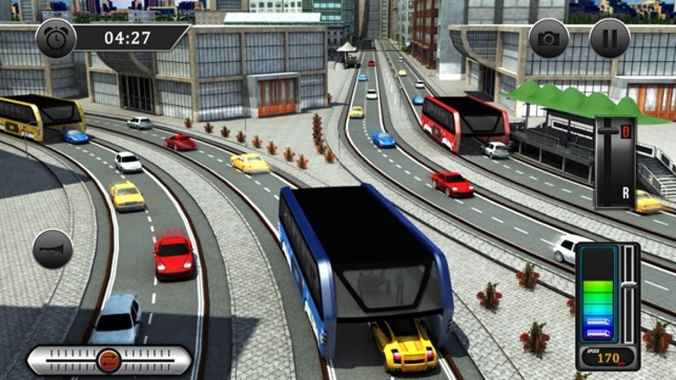China City Elevated Bus Driving 3D Simulator Game screenshot