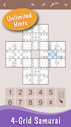 MultiSudoku: Samurai Sudoku screenshot