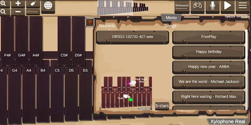 Xylophone Real: 2 mallet types screenshot