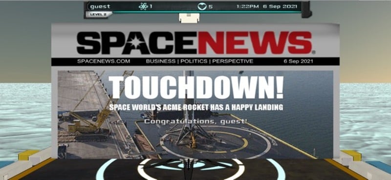 Intergalactic Rocket Landing screenshot