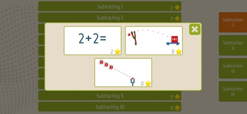 Math Shot Subtraction screenshot