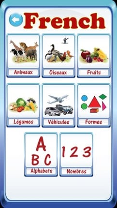 Preschooler Kids French ABC Alphabets &amp; Numbers Flash Cards Image