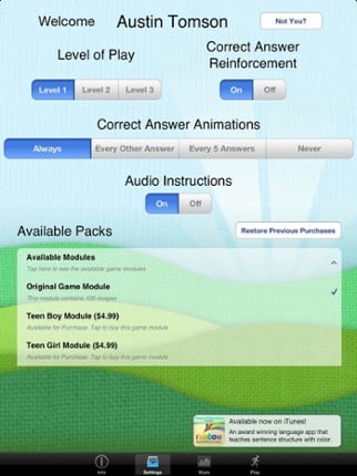 SentenceBuilder™ for iPad Image