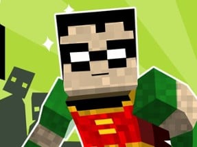 teen titans go minecraft teenage runner 3d Image