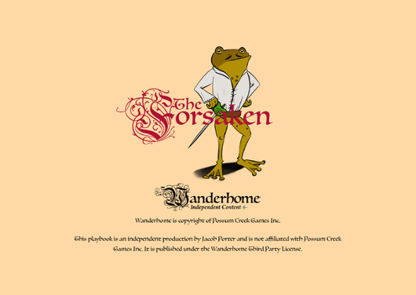 The Forsaken - a playbook for Wanderhome Image