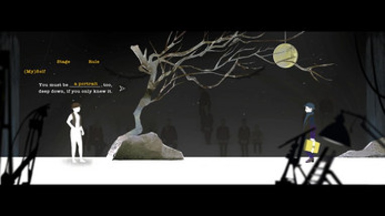 A Person Stands on an Empty Stage screenshot