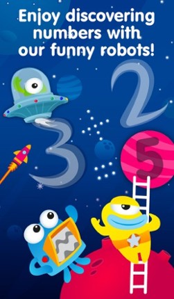 Aliens & Numbers - educational math games to simple learn counting, tracing & addition for kids and toddlers screenshot