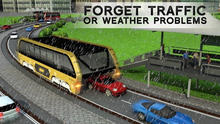 China City Elevated Bus Driving 3D Simulator Game screenshot