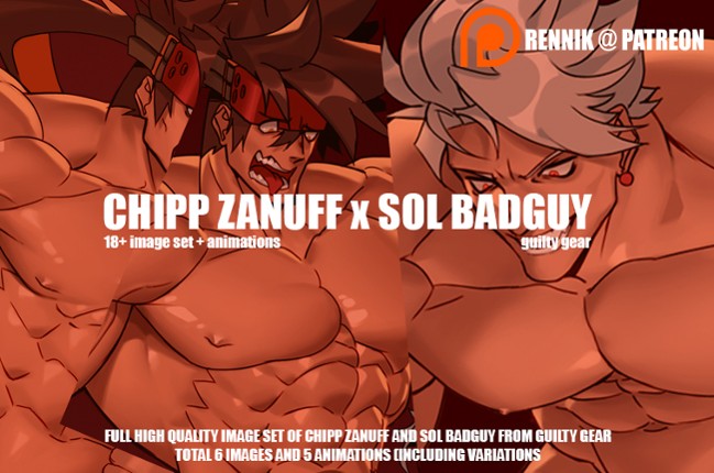 Chipp Zanuff x Sol Badguy (Guilty Gear) 18+ Animation/Image Set Game Cover