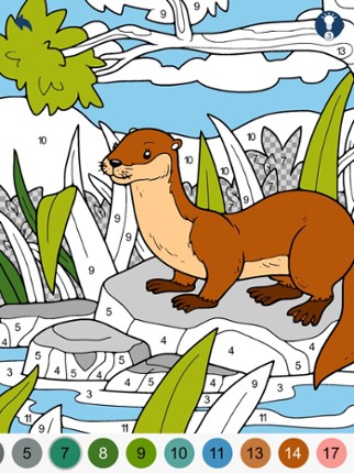 Color by Number - Animals screenshot