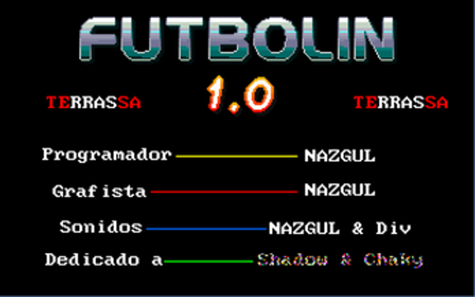 Futbolín [MS-DOS] screenshot