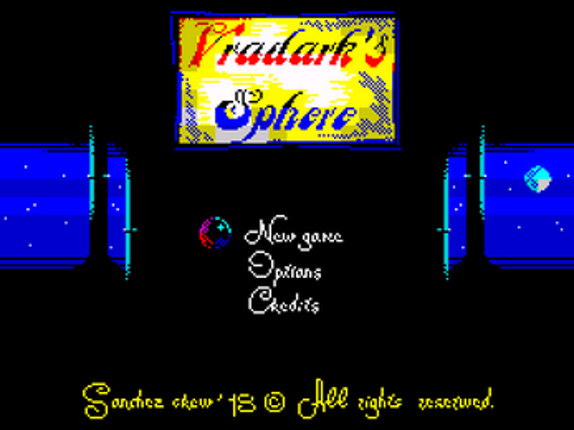 Vradark's Sphere | ZX Spectrum | ZX Spectrum Next screenshot