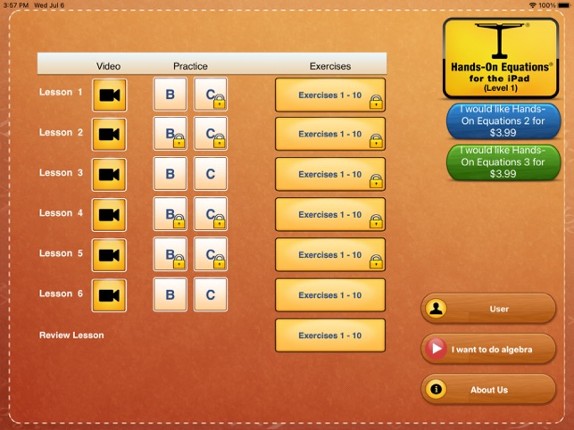 Hands-On Equations Level 1 screenshot