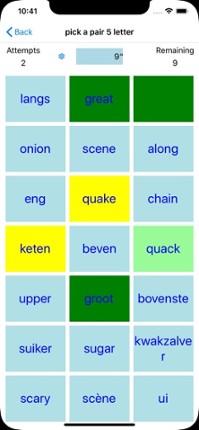 PickAPair Dutch - English screenshot