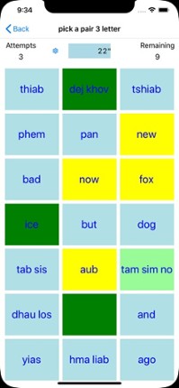 PickAPair Hmong - English screenshot