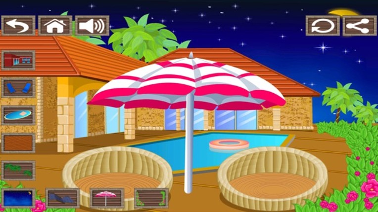 Room Decoration -Vacation Villa, Patio Party, Girls BedRoom, Kids Room, Punk Girl Room Image