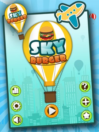 Sky Burger Mania Restaurant : Sky High Burger Tower a Burger maker game Image