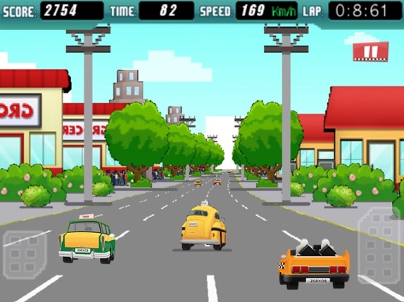 Taxi Cab Crazy Race 3D - City Racer Driver Rush Image