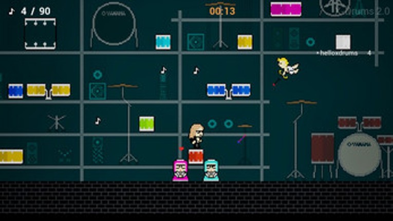 X-Drums 2.0 Multiplayer Platformer Image