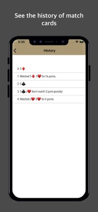 Cards and pair - Matchismo screenshot