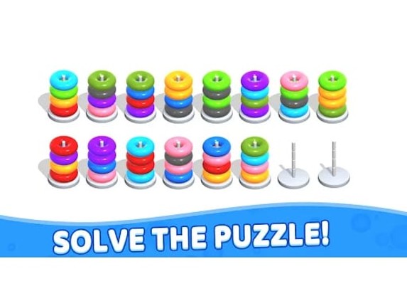Color Hoop Stack - Puzzle Image
