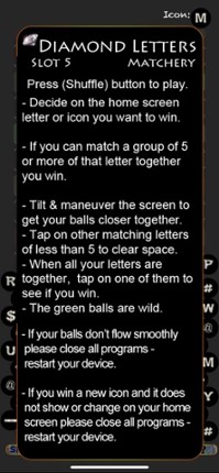 Diamond Letters Slot E screenshot