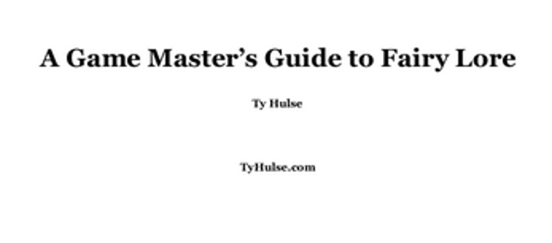 Fairy Mythology for Gamemasters & Worldbuilders screenshot