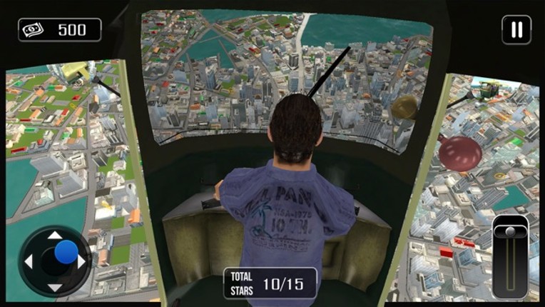 Futuristic Flying tuk tuk rickshaw simulator 3D screenshot