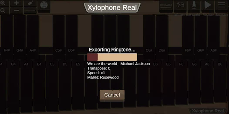 Xylophone Real: 2 mallet types Image