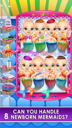 Mommy's Octuplets Newborn Babies - My Mermaid Baby Salon Doctor Game! screenshot