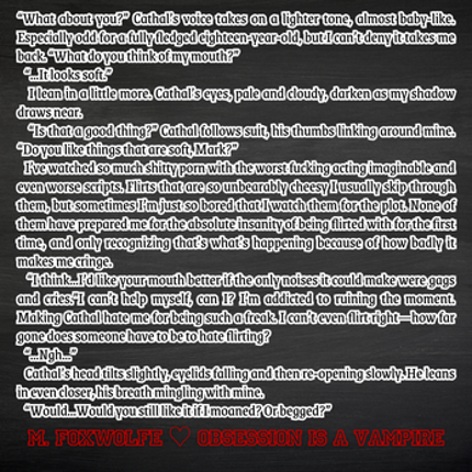 Obsession is a Vampire Image