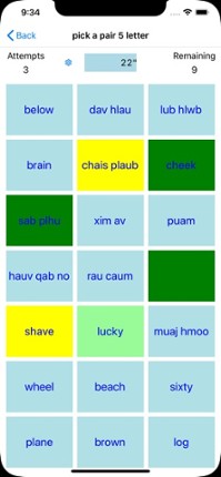 PickAPair Hmong - English screenshot