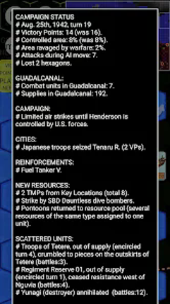 Battle of Guadalcanal screenshot