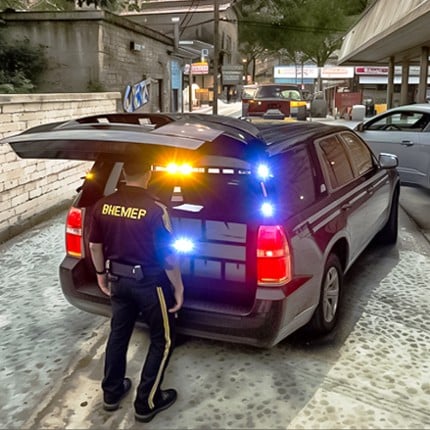 Police Car Driving Cop Chase Image