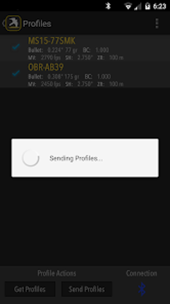 Kestrel LiNK® Ballistics screenshot