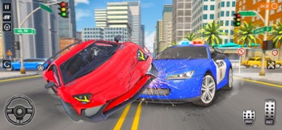 Police Chase Game: Car Crash Image