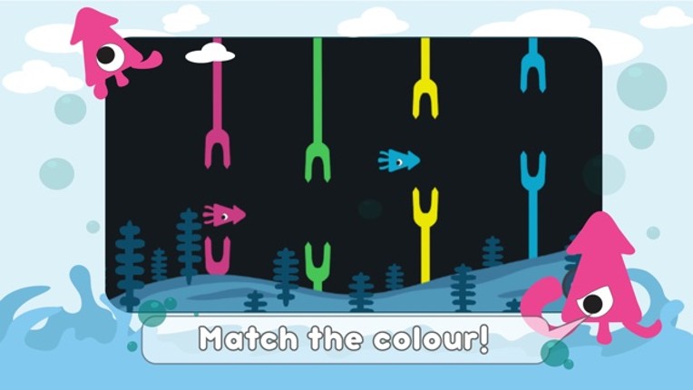 Squishing Squid - Switch and Squish the Colorful Squid screenshot
