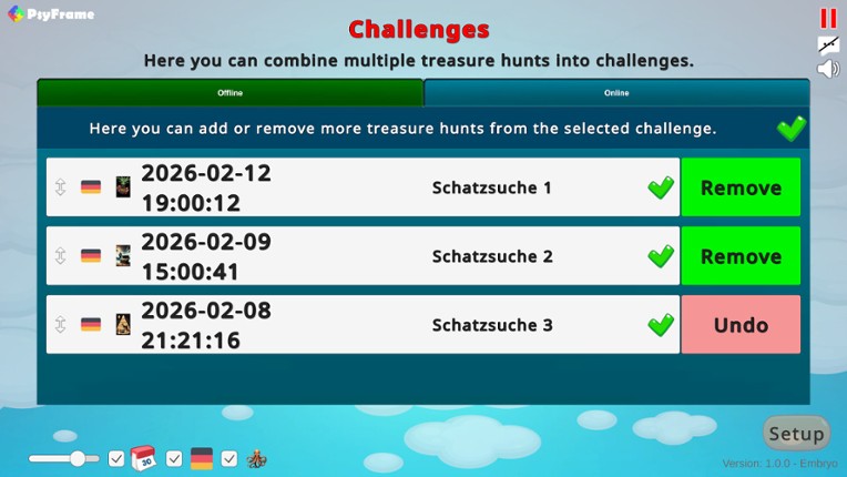 Treasure Hunt - Editor screenshot
