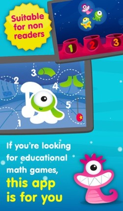 Aliens &amp; Numbers - educational math games to simple learn counting, tracing &amp; addition for kids and toddlers Image