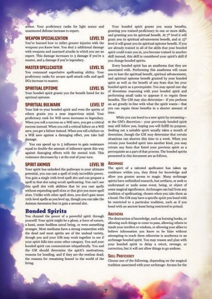 Eldritch Class Options: Medium screenshot