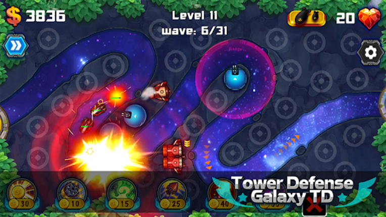 Tower Defense: Galaxy TD screenshot