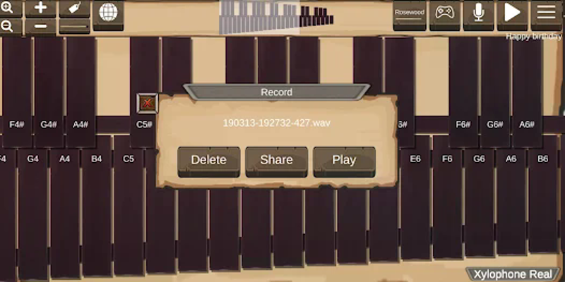 Xylophone Real: 2 mallet types screenshot