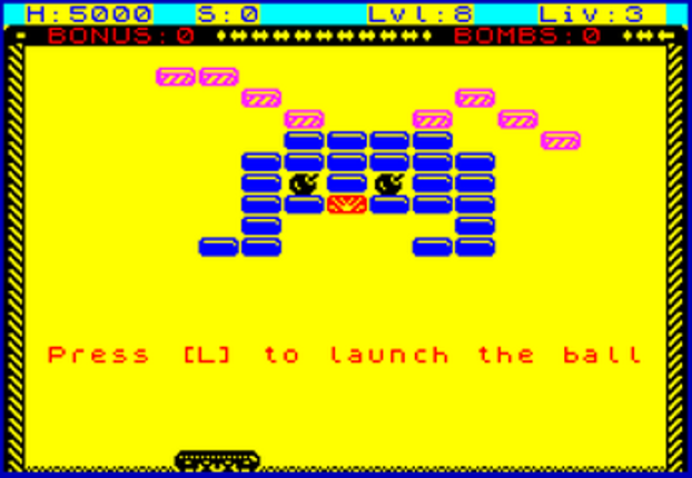 Brickz! (VARIETY) ZX Spectrum Next screenshot