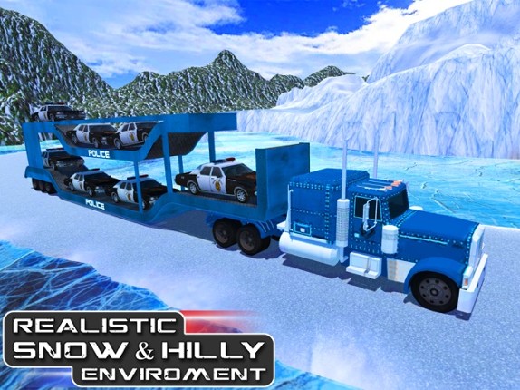 Offroad Police Car Transporter & Truck Steering screenshot