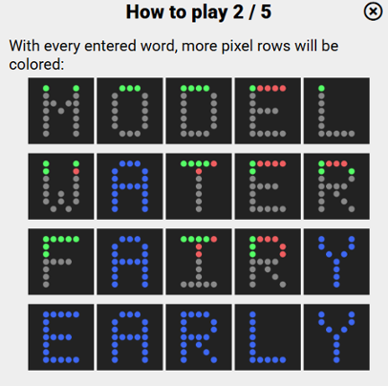 Pixletters screenshot