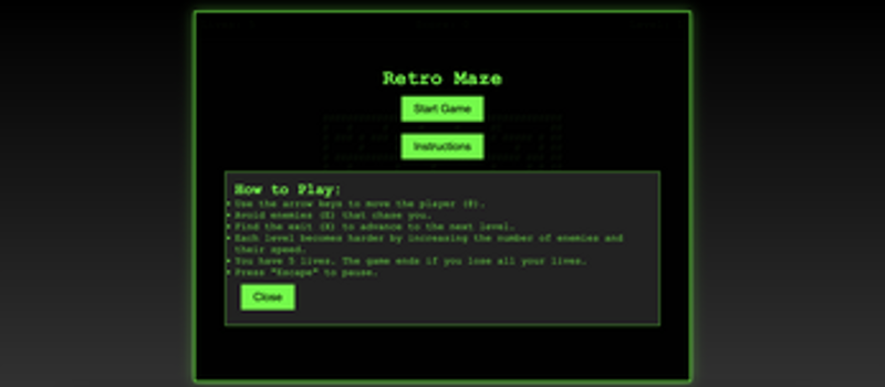 Retro Maze Image