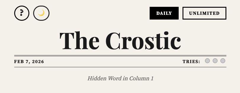 Games like The Daily Crostic