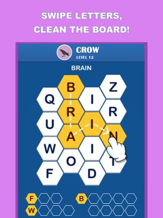 Wordful Hexa-Brain Word Search screenshot