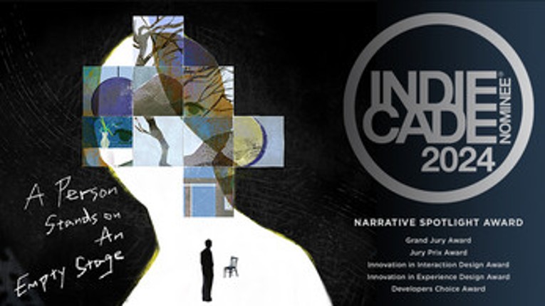 A Person Stands on an Empty Stage Image